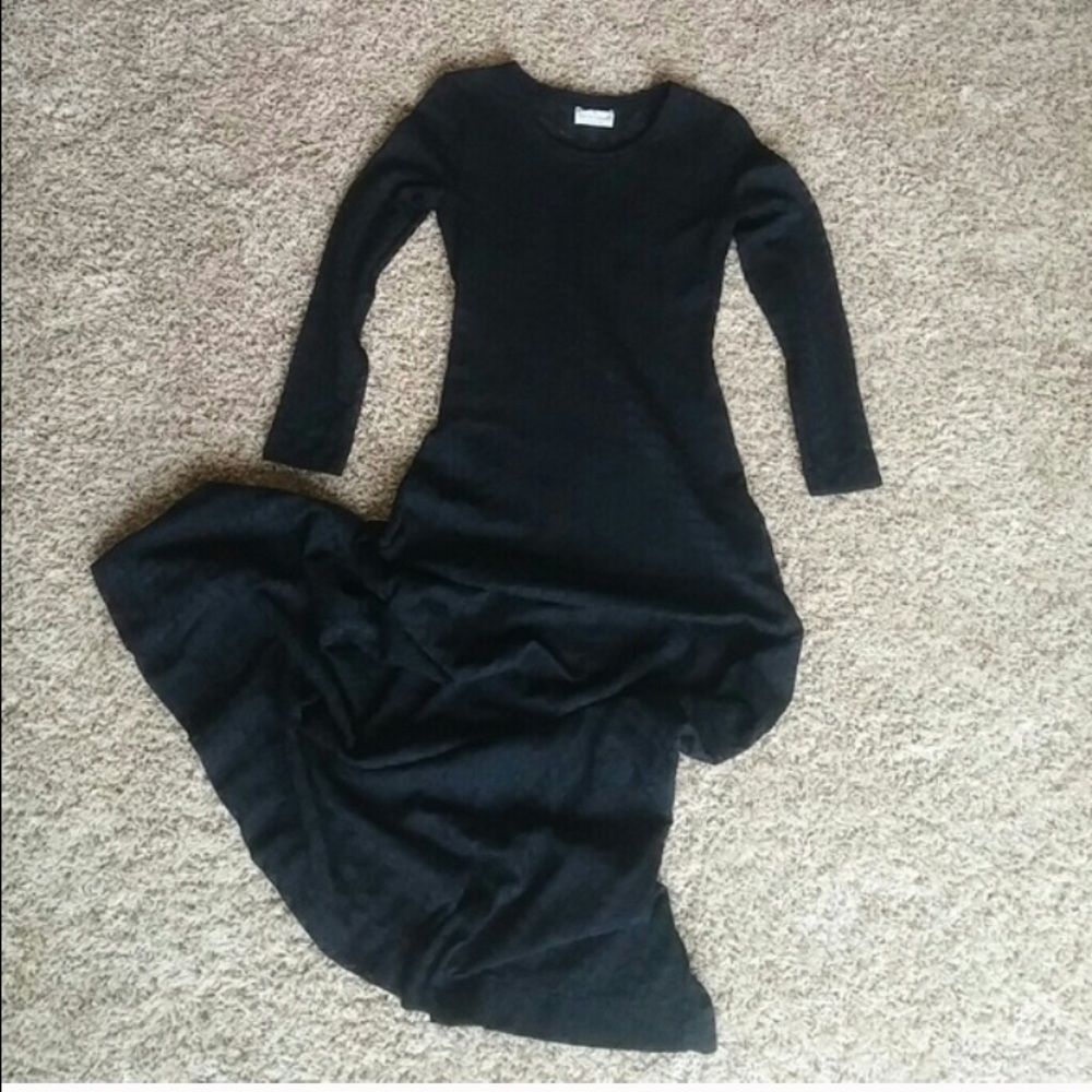 DVF • Black Lace Maxi Dress, XS